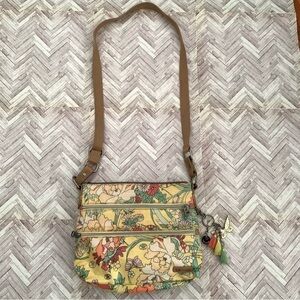 Sakroots Crossbody Butterfly Purse with Key Charms